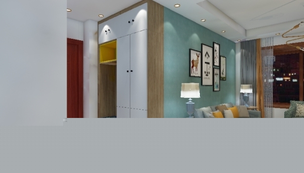 120㎡/三室一廳一衛(wèi)/混搭