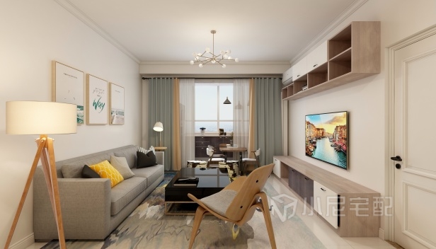 95㎡/兩室兩廳一衛(wèi)/現代