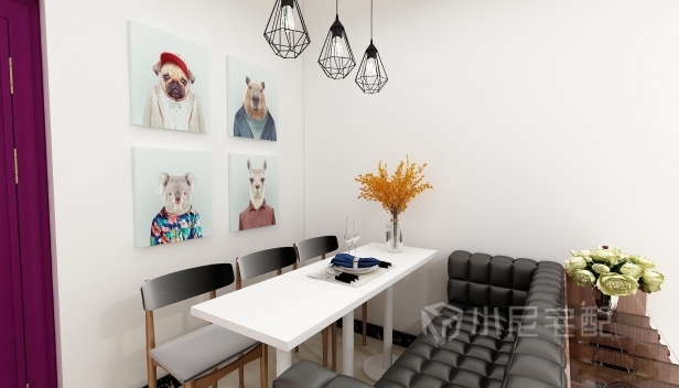 60㎡/一室一廳一衛(wèi)/現(xiàn)代