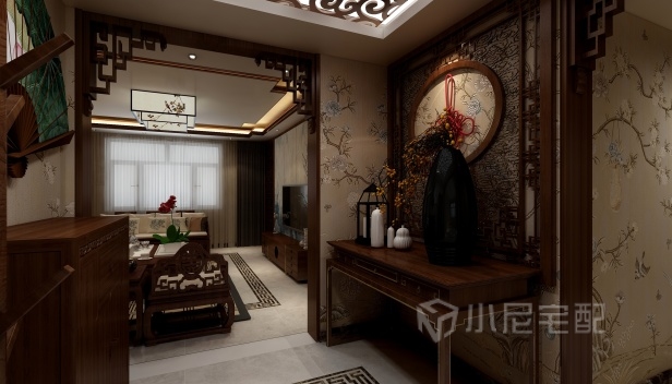 120㎡/兩室兩廳一衛(wèi)/中式