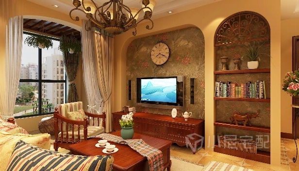 89㎡/兩室兩廳一衛(wèi)/美式