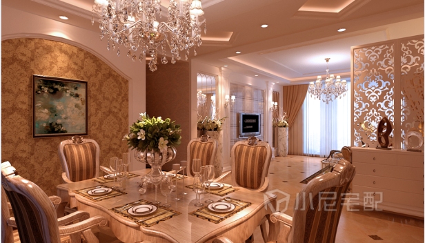 136㎡/三室兩廳兩衛(wèi)/歐式