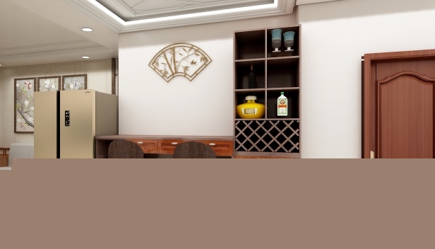 120㎡/兩室一廳一衛(wèi)/中式